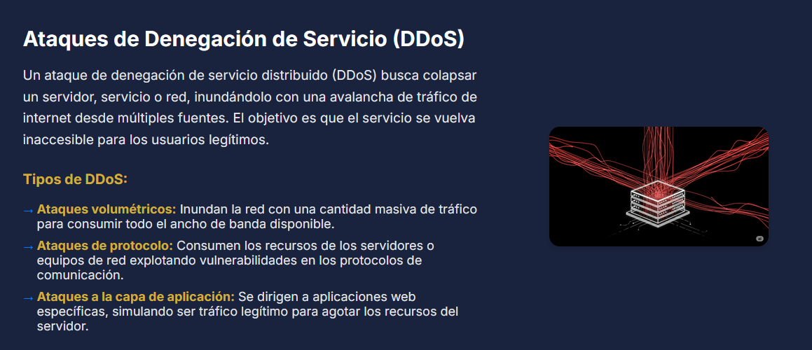 Ataques de Denegación de Servicio (DDoS)