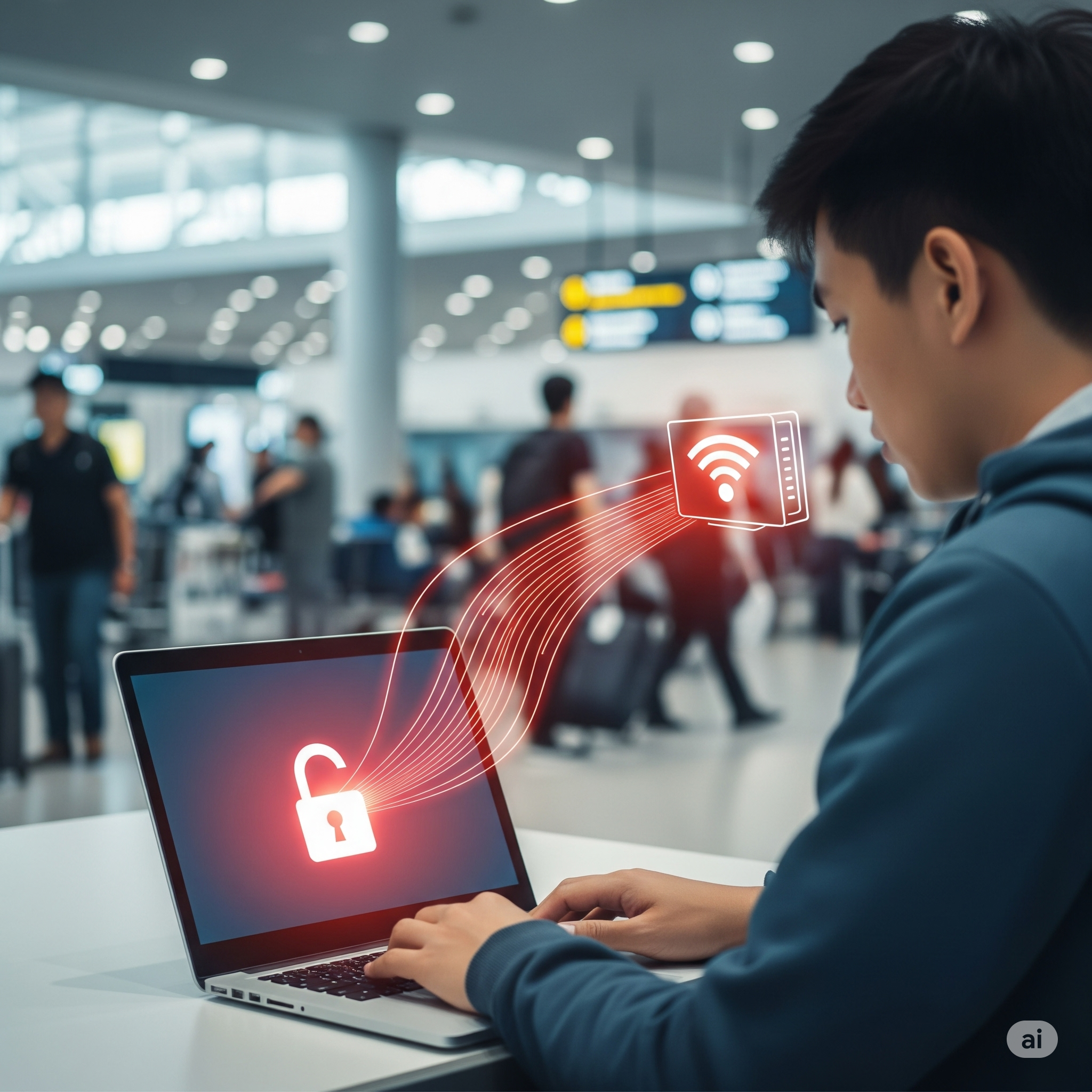 Conectarse a wifi pública